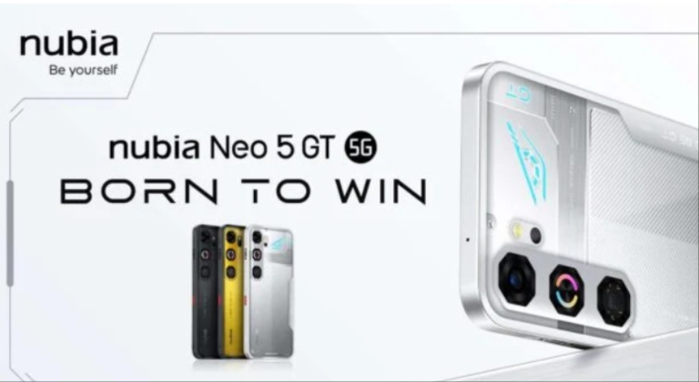 Gaming focused Nubia Neo 5 GT debuts with fan cooling, AMOLED display and huge battery